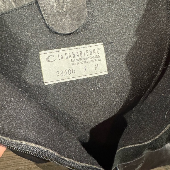 La CANADIENNE Black Combat Moto Boots Leather - Picture 3 of 3